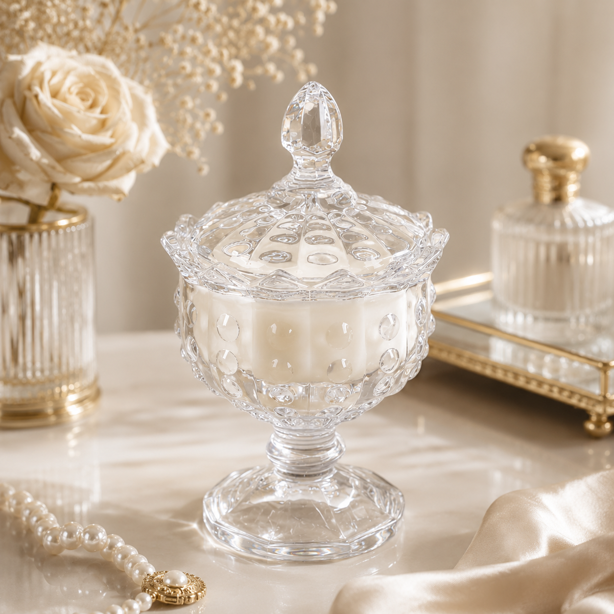 Trinket Candle~Rose Garden