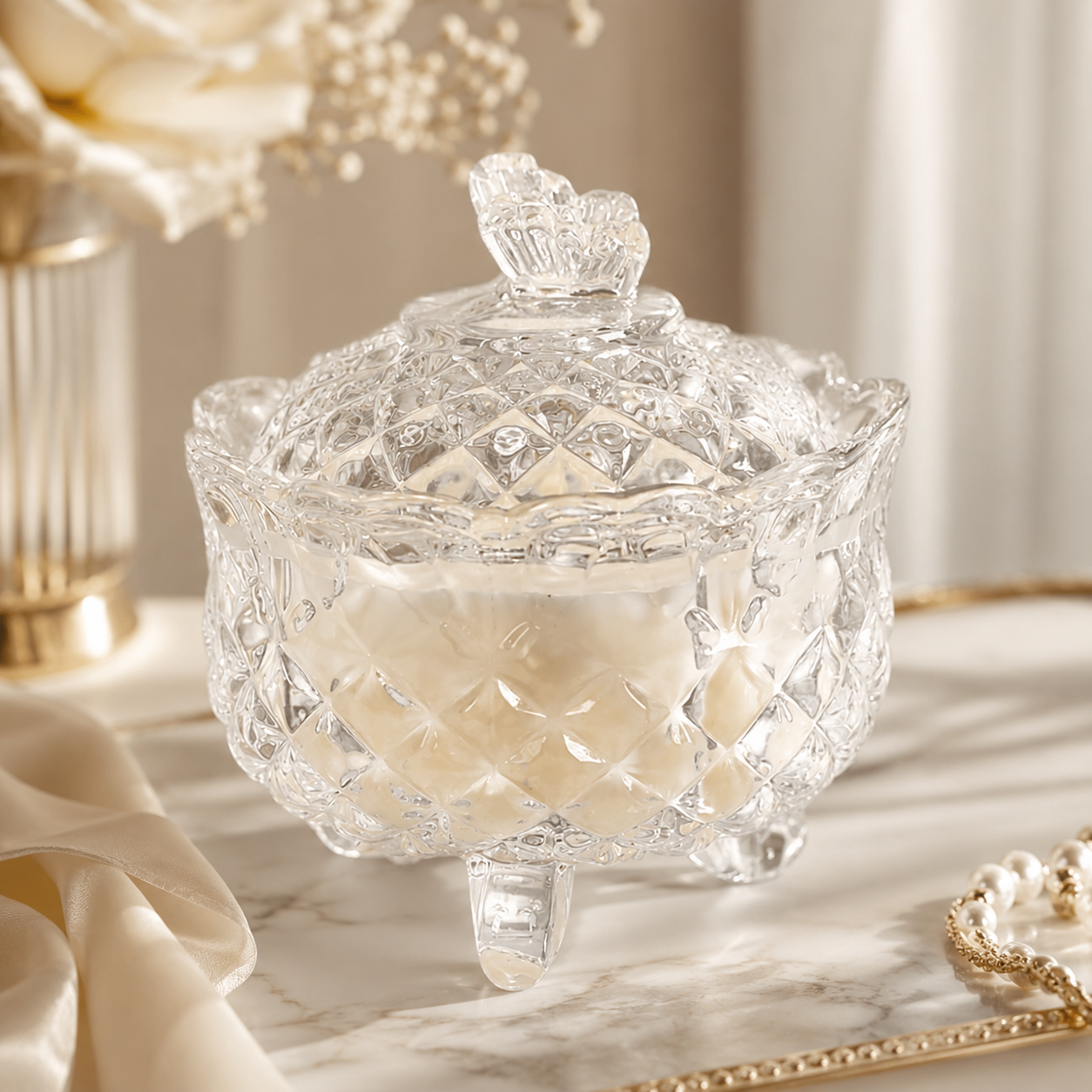 Trinket Candle~Peony Garden